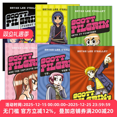 歪小子斯科特漫画1-6册套装英文