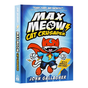 Cat Crusader 儿童漫画绘本 Meow 进口英语书籍 英文原版 精装 Max 马克思猫1
