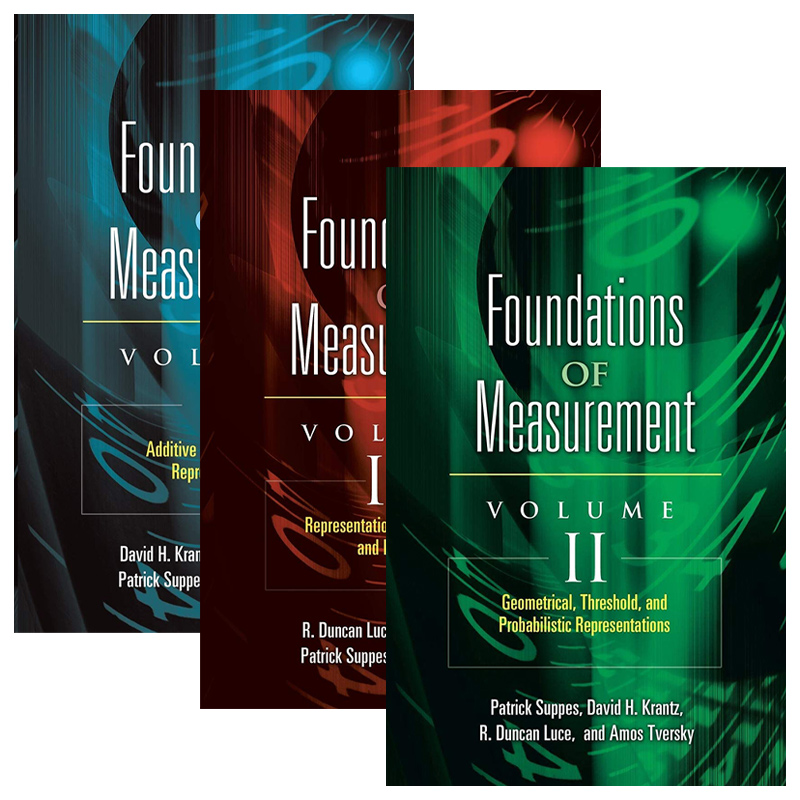 英文原版 Foundations of Measurement 测量基础系列1-3册 Dover数学丛书 英文版 进口英语原版书籍