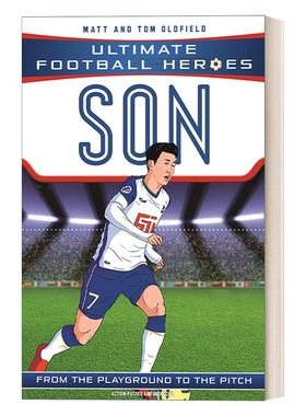 Son Heung Ultimate Football Heroes 超级足球明星人物传记 孙兴慜 英文原版儿童科普读物 进口英语书籍