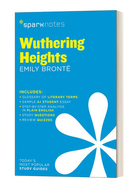 文学导读系列 呼啸山庄 Wuthering Heights SparkNotes Literature Guide 英文原版中学教辅 进口英语书籍