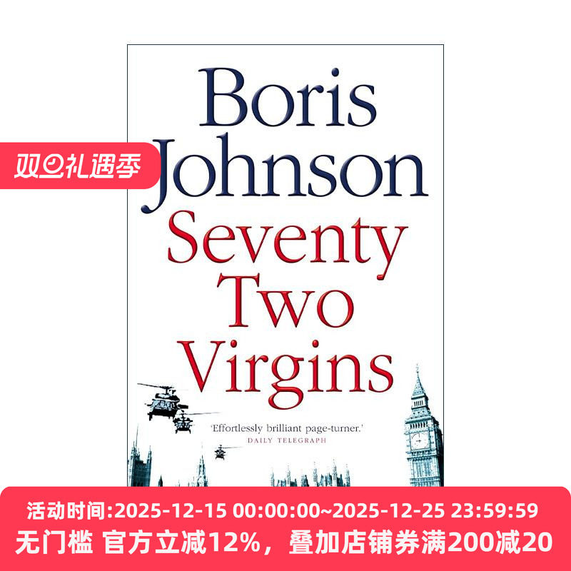 英文原版 Seventy-Two Virgins 七十二个处女 英国前首相鲍里斯·约翰逊小说 英文版 进口英语原版书籍