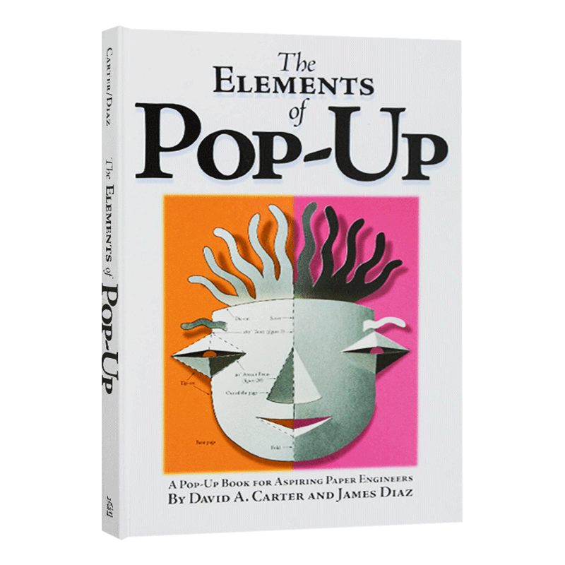 如何制作立体书指南 The Elements of Pop Up 英文原版儿童科普百科全书 英语课外读物看图识字 进口绘本英语书籍