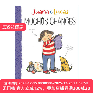 胡安娜和卢卡斯系列3 Juana Muchos 英文原版 英文版 Lucas Medina and 进口英语书籍 9岁儿童章节桥梁故事书 Changes