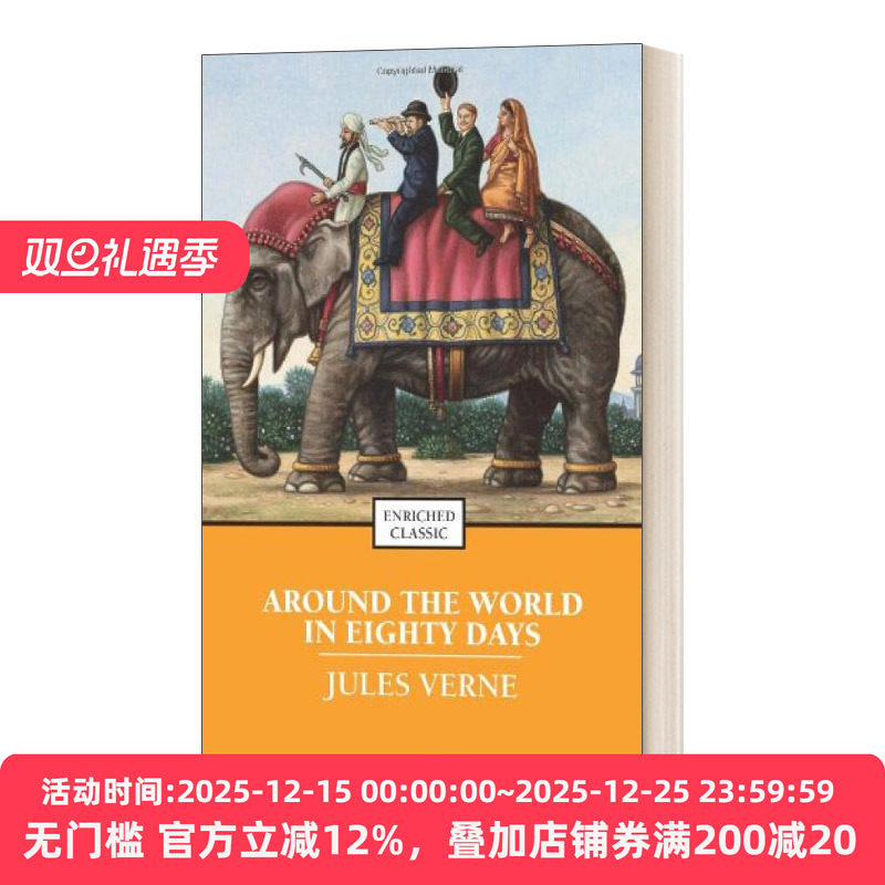 英文原版小说 Around the World in Eighty Days 80天环游世界 Enriched Classics系列 英文版 进口英语原版书籍