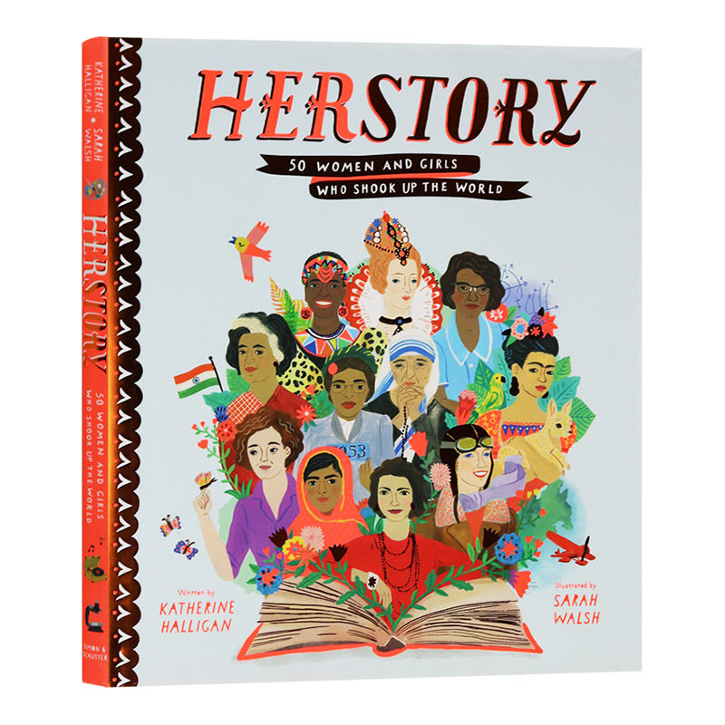 震撼世界的50名妇女和女孩 Herstory 50 Women and Girls Who Shook Up the World  精装 英文原版人物传记 女生励志故事书