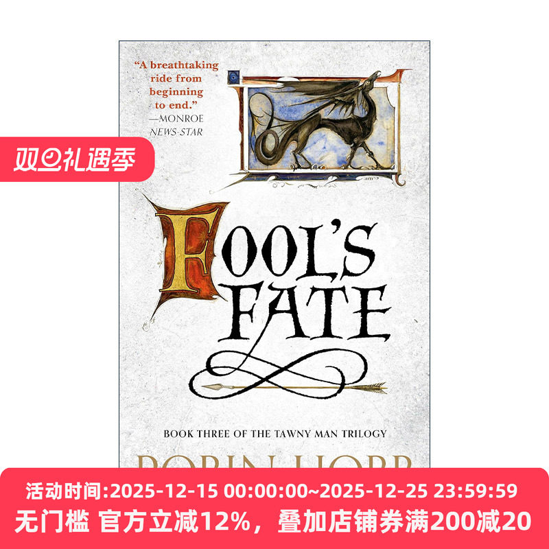 英文原版 Fool's Fate The Tawny Man Trilogy 03 刺客后传3 弄臣命运 刺客正传作者Robin Hobb 英文版 进口英语原版书籍