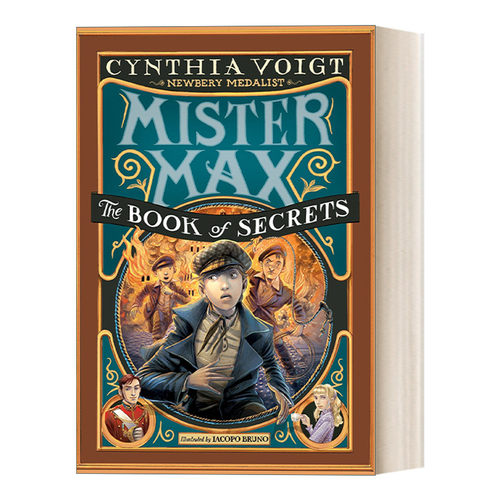 英文原版 Mister Max 02 The Book of Secrets 麦克斯先生系列2 秘密之书 儿童推理侦探章节桥梁书 名家插画Iacopo Bruno 英文版