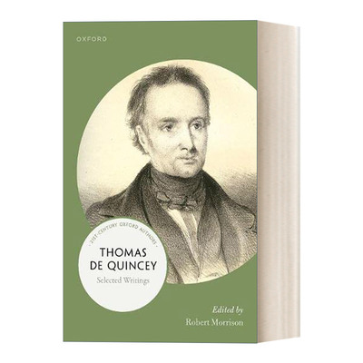 英文原版 Thomas De Quincey 托马斯·德·昆西精选作品 21世纪牛津作家选集 英文版 进口英语原版书籍