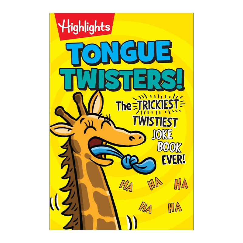 英文原版 Tongue Twisters Highlights? Laugh Attack! Joke Books 绕口令 亮点儿童幽默笑话攻击书 培养语感与社交能力 进口书籍
