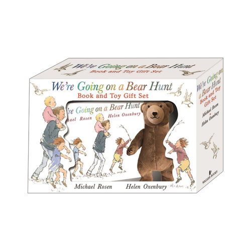 英文原版 We're Going on a Bear Hunt Book and Toy Gift Set 我们一起去猎熊 纸板书带玩偶 礼盒套装 英文版 进口英语原版书籍