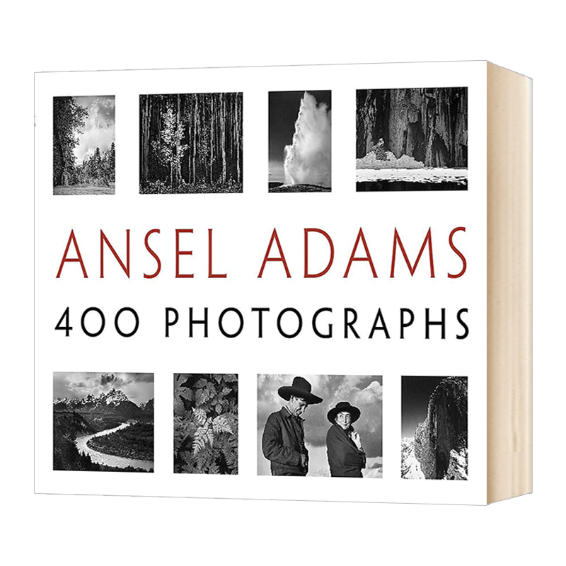 安塞尔亚当斯 摄影艺术画册 Ansel Adams 400 Photographs 400幅黑白作品照片 英文原版 进口英语摄影艺术书籍