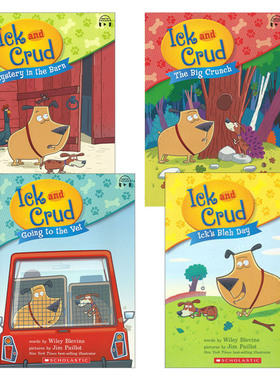 Ick and Crud 胖狗和瘦狗的故事系列绘本4册 学乐大树系列 英文原版儿童桥梁章节绘本4-8岁 进口英语书籍