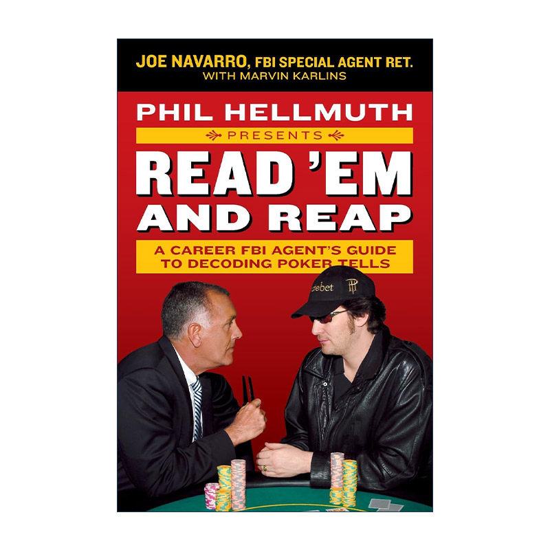 英文原版 Phil Hellmuth Presents Read 'Em and Reap 牌桌阅人术 FBI解读牌桌上的行为密码 英文版 进口英语原版书籍