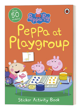 Peppa Pig Peppa at Playgroup Sticker Activity Book 小猪佩奇在游戏小组 贴纸书 英文原版益智游戏绘本 进口英语书籍