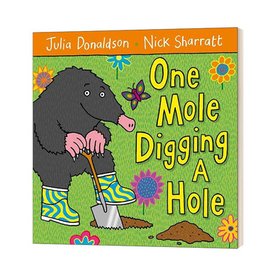 英文原版 One Mole Digging A Hole 鼹鼠挖了一个洞 英文版 进口英语原版书籍