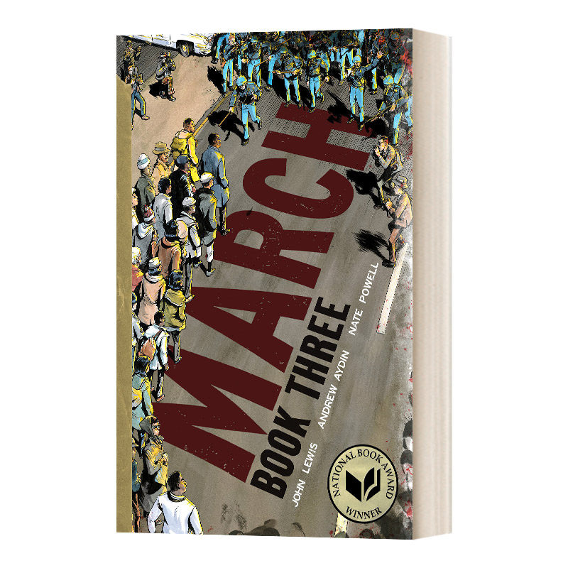 向华盛顿进军3 March Book Three 英文原版图像小说 2016美国国家图书奖青少年文学奖 进口英语书籍