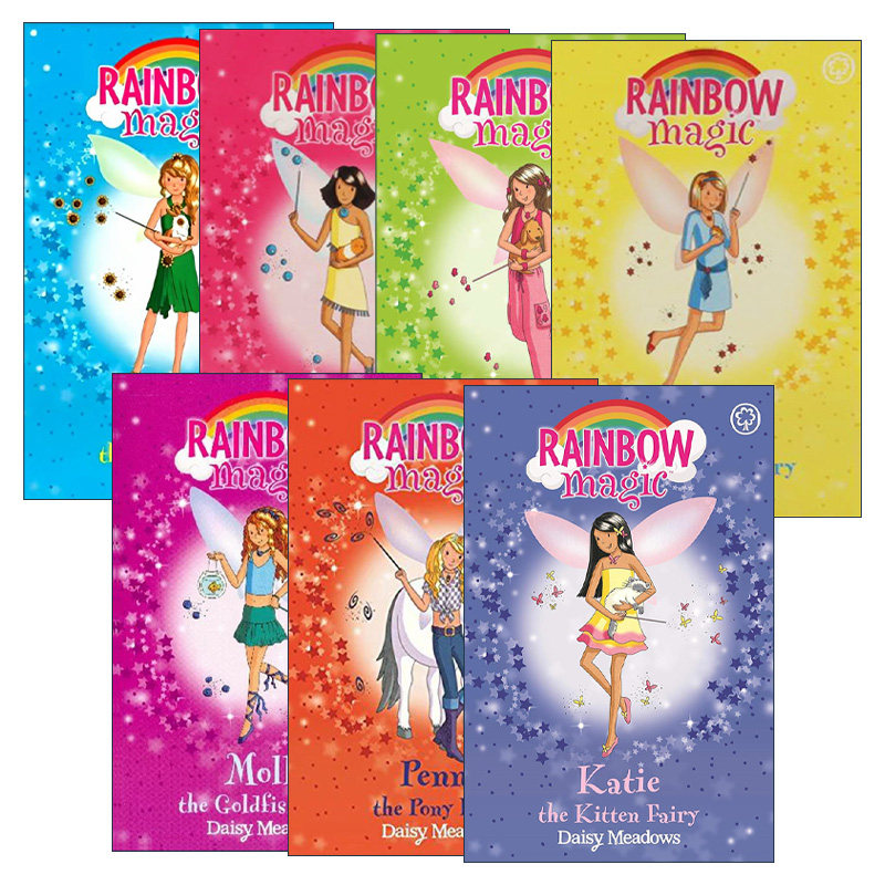 英文原版 Rainbow Magic 彩虹魔法仙子之宠物守护仙女系列7册 儿童奇幻章节桥梁书 英文版 进口英语原版书籍
