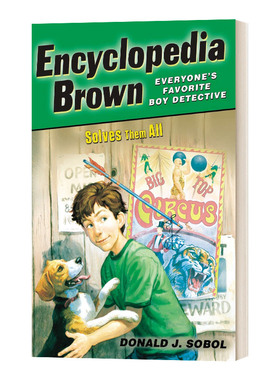 百科全书小布朗5 把它们全解决了 Encyclopedia Brown Solves Them All 英文原版儿童侦探小说 进口英语书籍