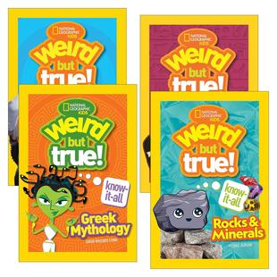 Know 真 Weird True 英文版 书籍 英文原版 希腊神话 But 岩石和矿物 好奇怪万事通系列4册 All 进口英语原版 古埃及