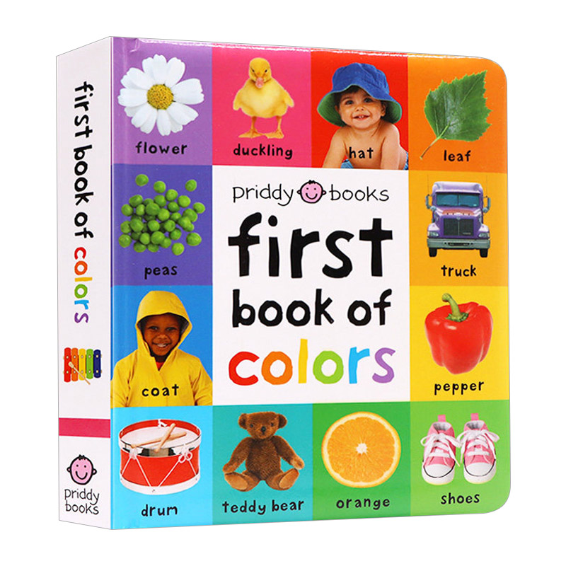 First 100 First Book Of Colors Padded 启蒙认知100词系列 英文原版幼儿认知图画故事书 进口英语书籍