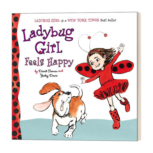 Ladybug Girl Feels Happy 瓢虫女孩好开心 亲子幼儿绘本 David Soman 纸板书