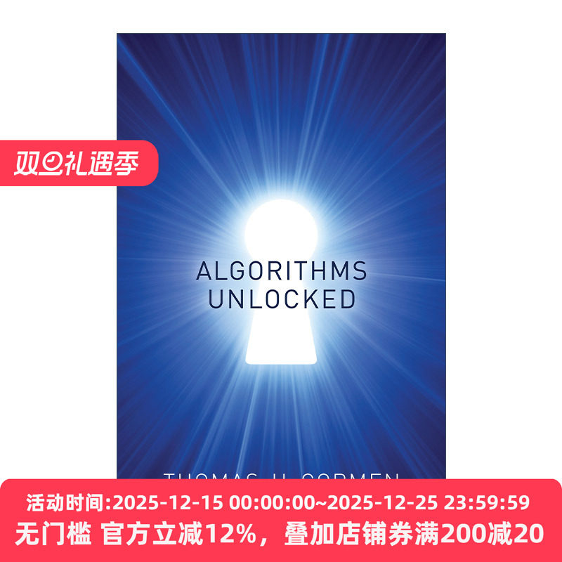 英文原版 Algorithms Unlocked The MIT Press 算法基础 打开算法之门 计算机 Thomas H. Cormen 英文版 进口英语原版书籍