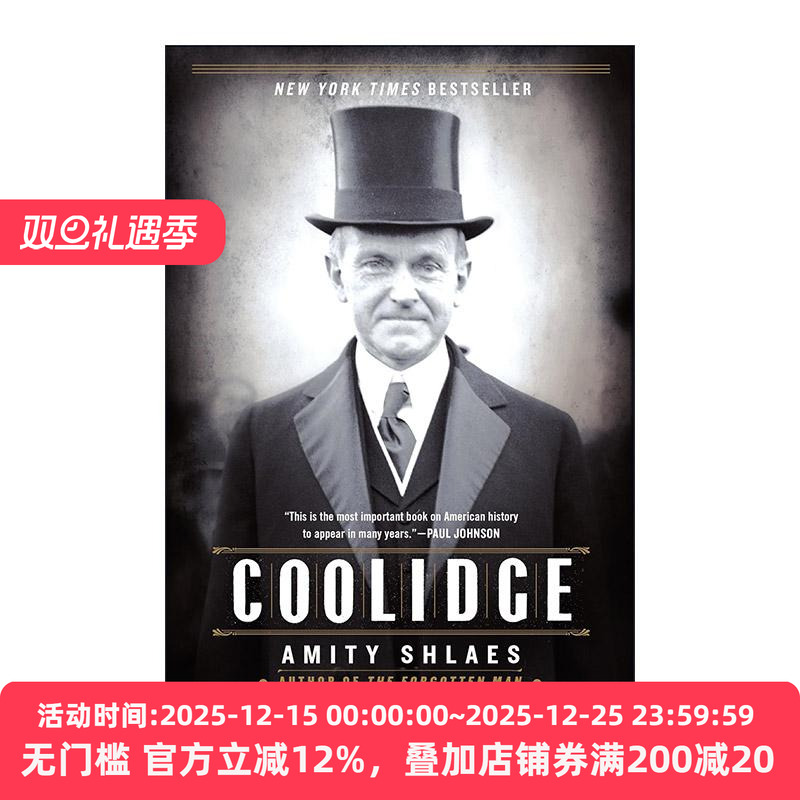 英文原版 Coolidge 柯立芝传 美国经济史专家Amity Shlaes 英文版 进口英语原版书籍