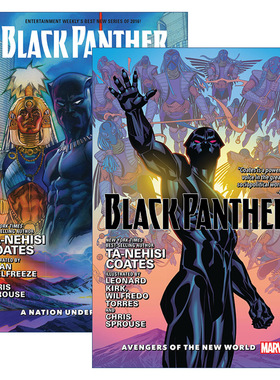 Black Panther 黑豹系列2册 漫威漫画 1-18卷 精装 英文原版漫画 进口英语书籍
