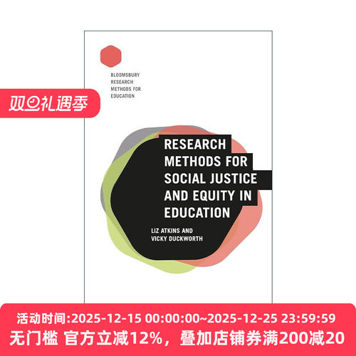 英文原版 Research Methods for Social Justice and Equity in Education社会公正与教育公平的研究方法 英文版 进口英语原版书籍