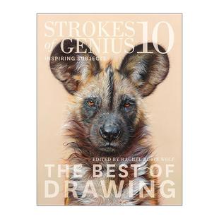 英文原版 Strokes of Genius 10 Inspiring Subjects 写实绘画全解析 鼓舞人心的主题 绘画技巧指南 雷切尔·鲁宾·沃尔夫 精装