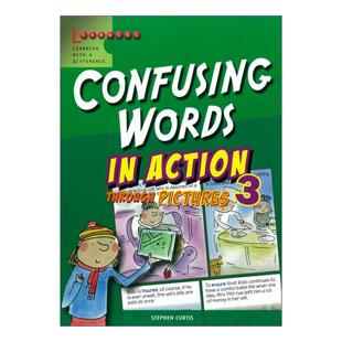 英文版 书籍 Action 学乐画中画 Words Confusing 进口英语原版 英文原版 易混淆词卷3 Scholastic