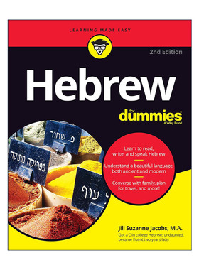 原版 Hebrew for Dummies 希伯来语入门 第2版 达人迷 进口原版书籍