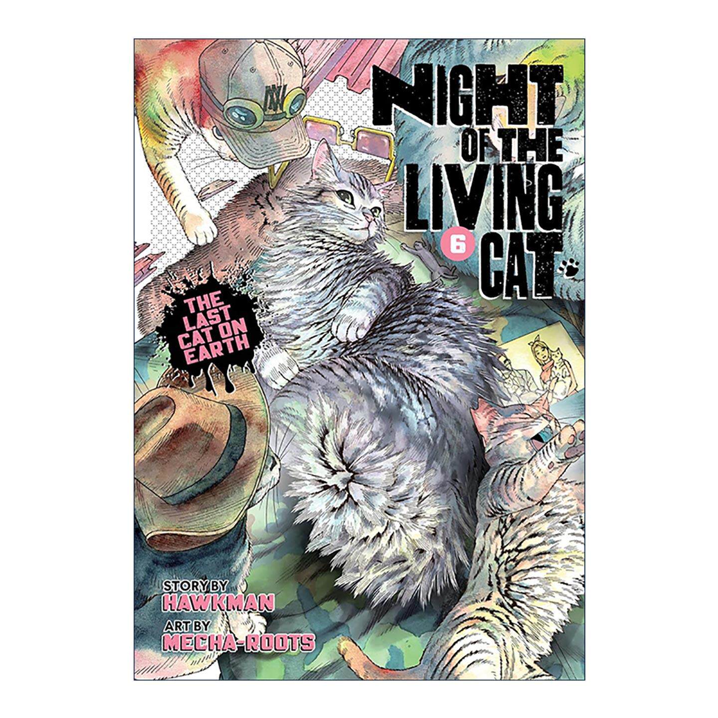 英文原版 Night of the Living Cat Vol. 6 活猫之夜6 科幻恐怖漫画 大﨑崇人Hawkman 英文版 进口英语原版书籍