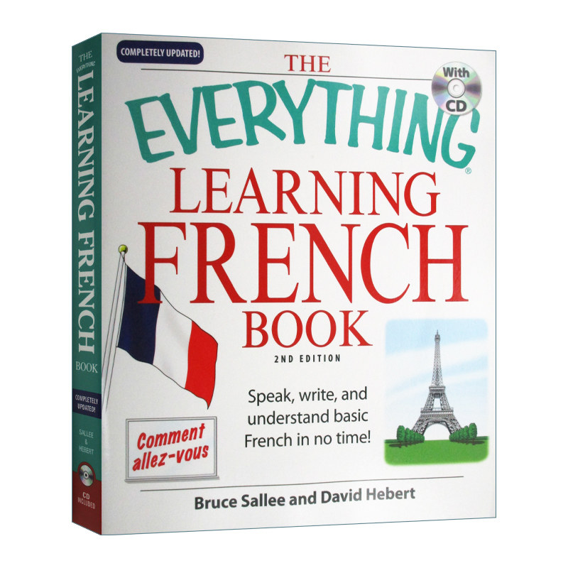 法语学习书 The Everything Learning French 英文原版辞典词典 进口英语工具书籍
