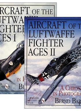英文原版 Aircraft of the Luftwaffe Fighter Aces 德国空军王牌战斗机系列2册 精装插图历史 英文版 进口英语原版书籍