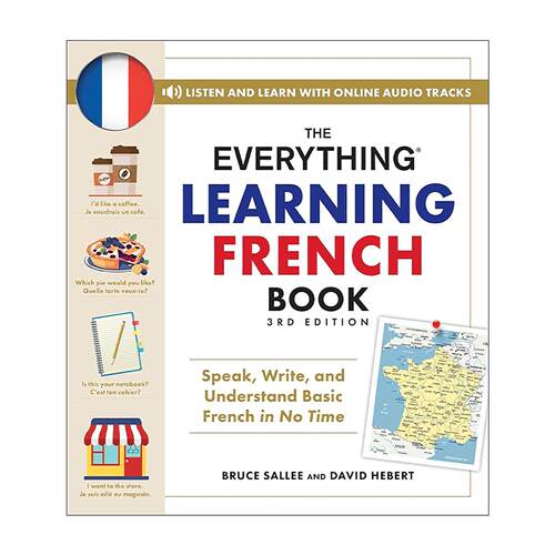 原版 The Everything Learning French Book 百宝箱 法语学习书 第3版 进口原版书籍