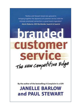 英文原版 Branded Customer Service 品牌化客户服务 新的竞争优势 市场营销 Janelle Barlow 英文版 进口英语原版书籍