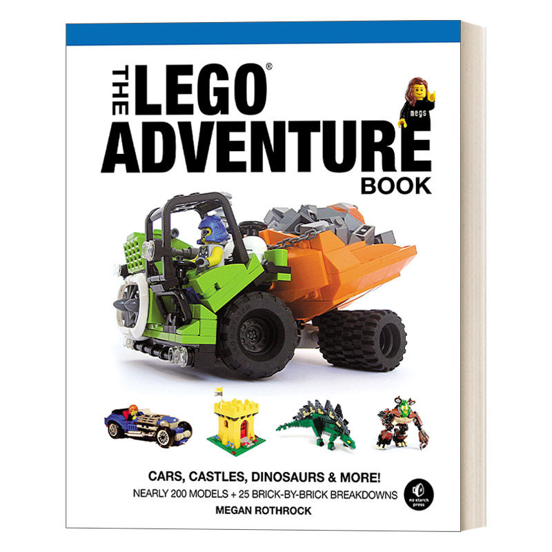 英文原版 The LEGO Adventure Book Vol. 1 乐高创意书系列1 汽车、城堡、恐龙等等! 乐高搭建技巧指南 英文版 进口英语原版书籍