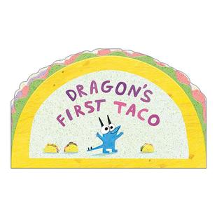 英文原版 Dragon's First Taco 龙的一块玉米饼 儿童绘本 纸板书 爱吃玉米饼的龙作者Daniel Salmieri 英文版 进口英语原版书籍