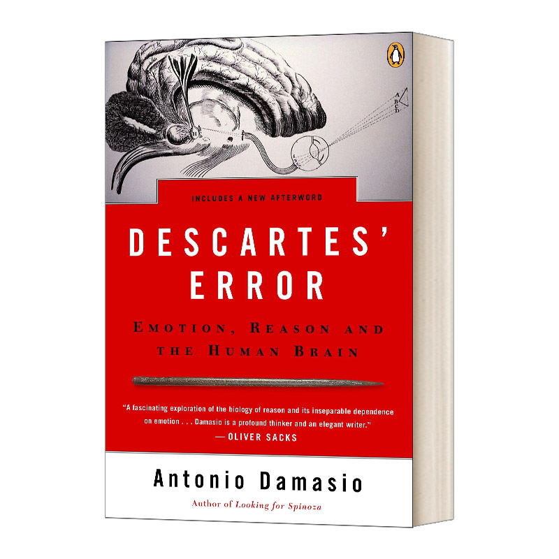 Descartes' Error 笛卡尔的错误 情绪 推理和大脑 英文原版心理读物 进口英语书籍