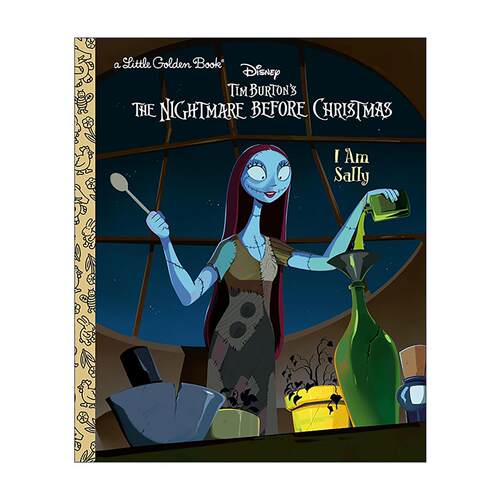 英文原版 I Am Sally Disney Tim Burton's The Nightmare Before Christmas 我是莎莉 迪士尼圣诞夜惊魂 兰登书屋精装小金书