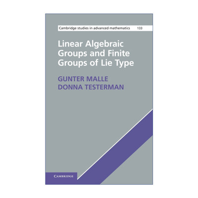 英文原版 Linear Algebraic Groups and Finite Groups of Lie Type 线性代数群和李型有限群 精装 英文版 进口书籍
