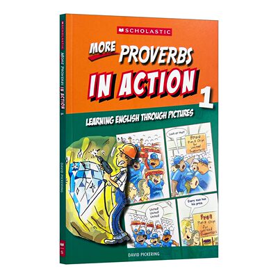 英文原版 More Proverbs In Action 1 学乐画中画 更多谚语卷1 英文版 进口英语原版书籍