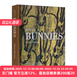 Bunnies 精装 抽象绘画小兔子画集 Slonem国际知名艺术大师亨特·斯隆印象主义 Hunt Bitty