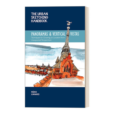 英文原版The Urban Sketching Handbook Panoramas and Vertical Vistas 城市写生手册 城市素描手册 全景和垂直景观 进口书