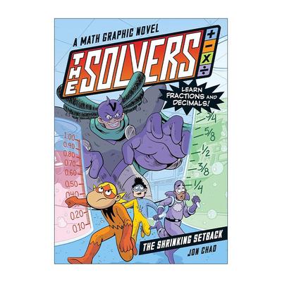 英文原版 The Shrinking Setback 数学漫画小说卷一 学习分数和小数 2024杰出文学作品奖长名单 英文版 进口英语原版书籍