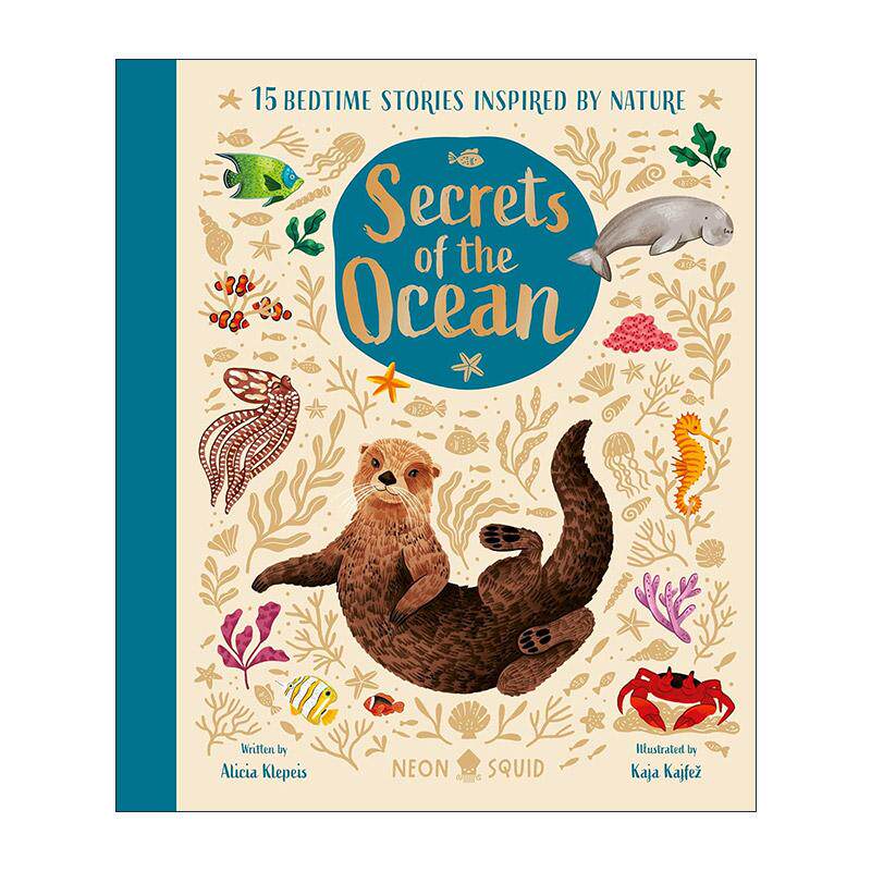 英文原版 Secrets of the Ocean 海洋奥秘 儿童睡前绘本故事 全彩插图精装 Nature Bedtime Stories系列 英文版 进口英语原版书籍