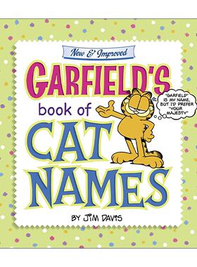 英文原版 Garfield's Book of Cat Names 加菲猫 猫咪起名指南 搞笑漫画汇编 Jim Davis 英文版 进口英语原版书籍