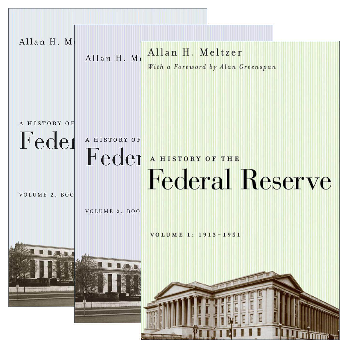 英文原版 A History of the Federal Reserve 美联储的历史3册 政治经济学教授艾伦·梅尔泽 英文版 进口英语原版书籍